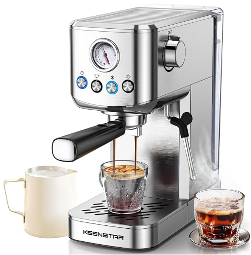 Máquina de café expreso, 20 bares, keenstar