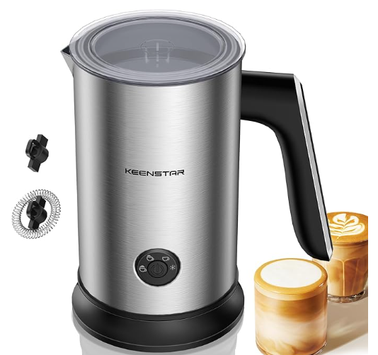 Espumador de leche eléctrico, vaporizador automático keenstar